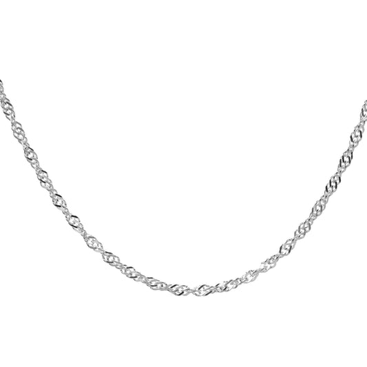 Cadena de Plata - Singapur 45 cm