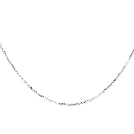 Cadena de Plata - Topo con Destellos 50 cm