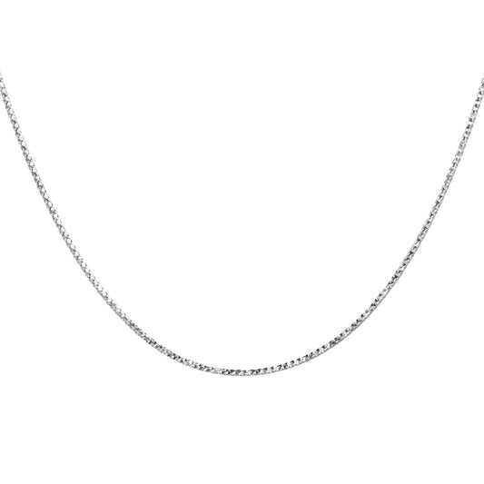 Cadena de Plata - Topo Semi Brillante 50 cm