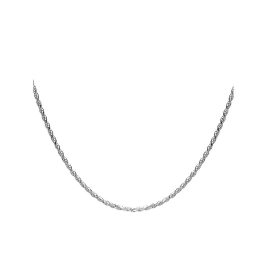 Cadena de Plata - Tourbillón 1mm de 60 cm
