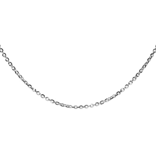 Cadena de Plata - Tradicional Eslabones Pequeños 50 cm