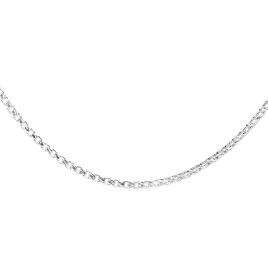 Cadena de Plata - Veneciana Limada 45 cm