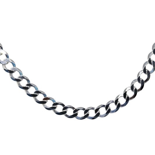 Cadena de plata Groumet 6.5 mm 60 cm