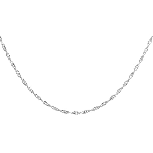 Cadena de Plata - Singapur 025 45 cm
