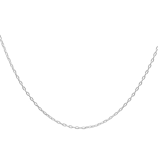 Cadena de Plata - Tradicional Eslabones Pequeños 50 cm