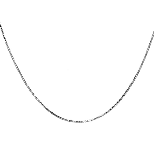 Cadena de Plata - Veneciana Rodinada 45 cm