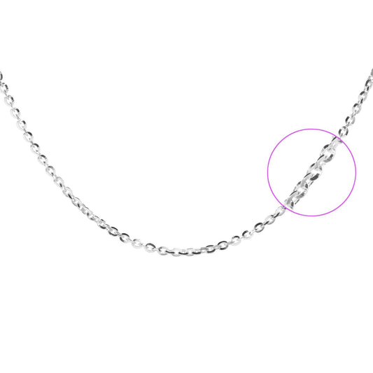 Cadena de Plata Pequeños Eslabones 45 cm
