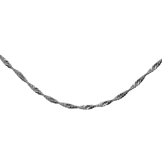 Cadena de Plata Singapur 40 cm