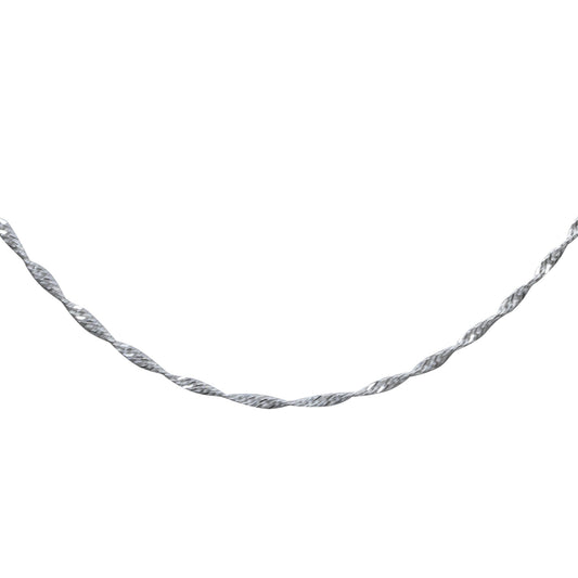 Cadena de plata Singapur de 50 cm