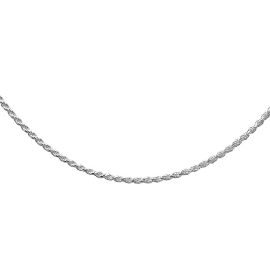 Cadena de Plata Tourbillón de 60 cm 2 mm