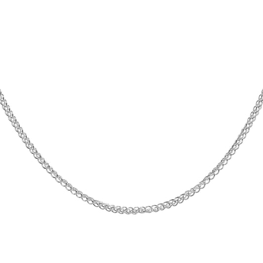 Cadena de Plata Trenzada - Espiga 50 cm