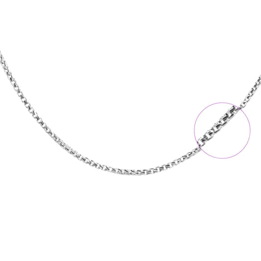 Cadena de Plata Veneciana Redonda 026 50 cm