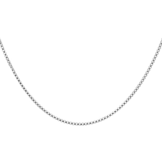 Cadena de Plata Veneciana Tipo Caja 45 cm