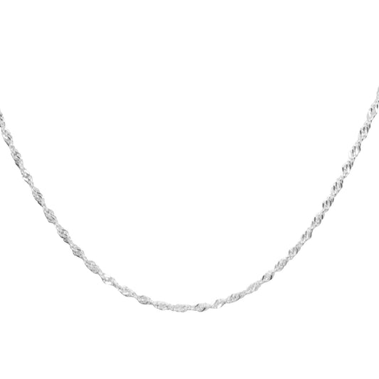 Cadena de Plata Singapur 60 cm