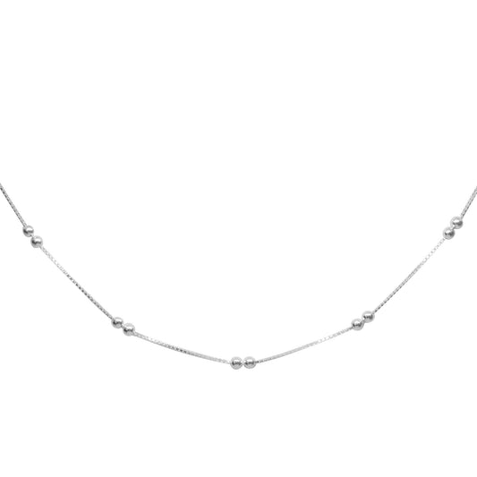 Cadena Veneciana con Doble Esferas 40 cm