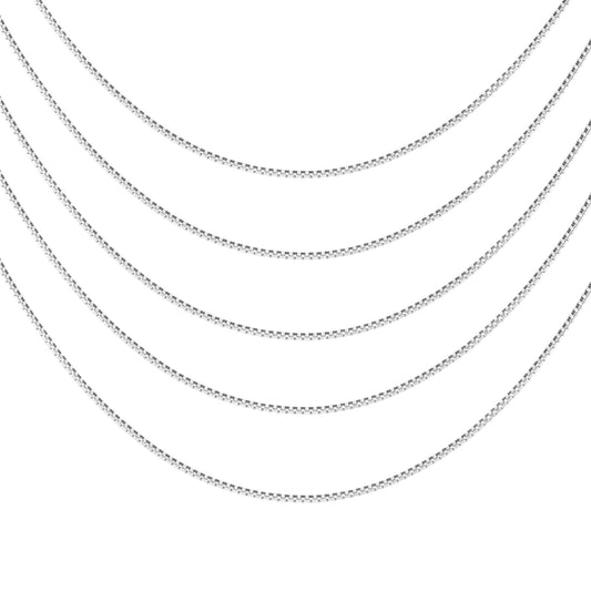 Cadenas de plata Venecianas 50 cm 015 (5 unid)