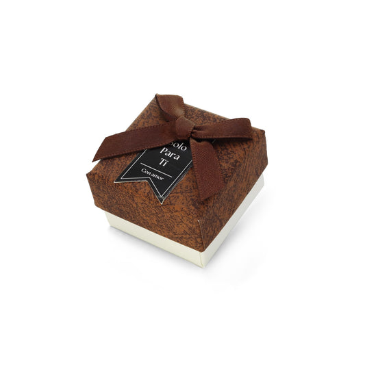 Caja Anillo Pequeña Marrón - "Solo para ti"