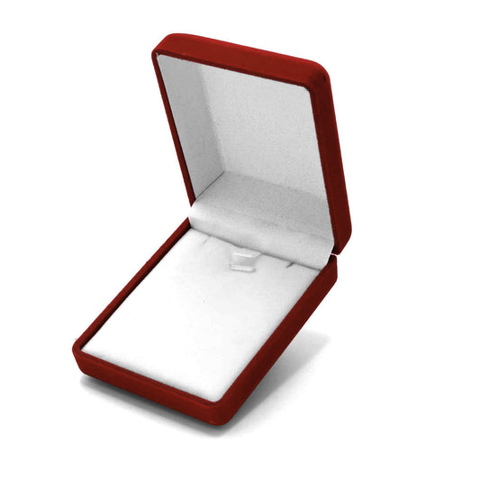 Caja Conjunto de Terciopelo Roja