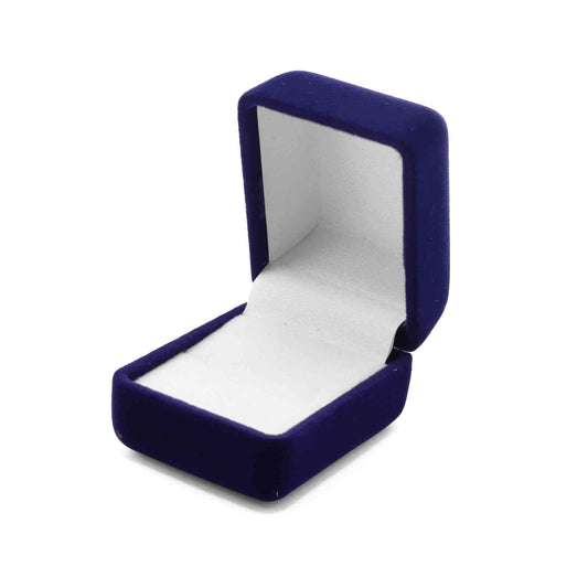 Caja - Diamante de Anillo Terciopelo Azul