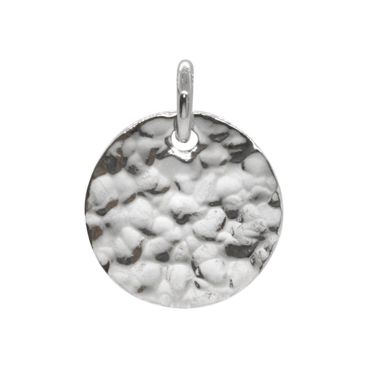 Colgante de Plata Círculo Martillado