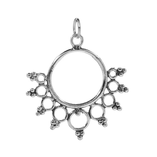 Colgante de Plata Círculos y Puntos