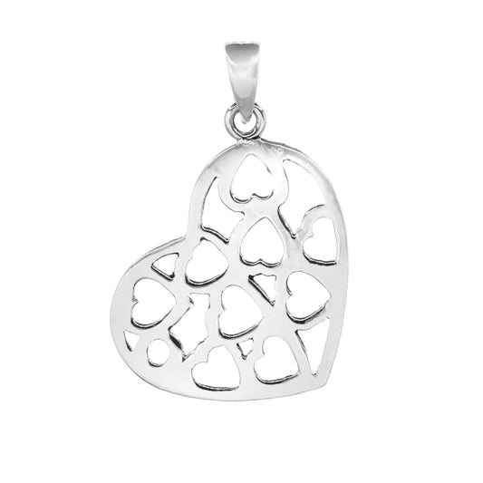 Colgante Corazones Calados