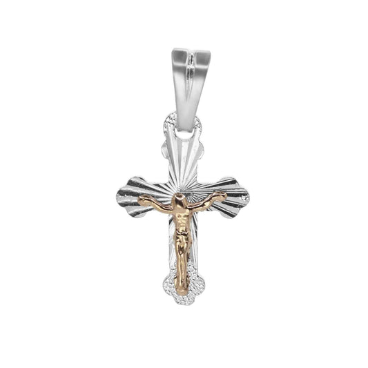 Colgante de Plata con Oro - Cruz de Cristo