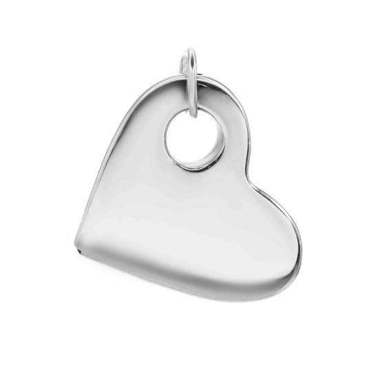 Colgante de Plata Corazón Liso Electroform