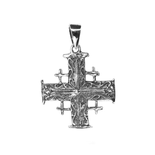 Colgante de Plata Cruz de Tierra Santa