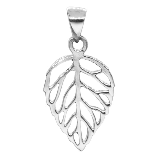 Colgante de plata de Hoja