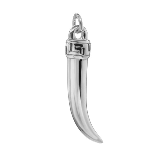 Colgante de Plata - Colmillo Liso