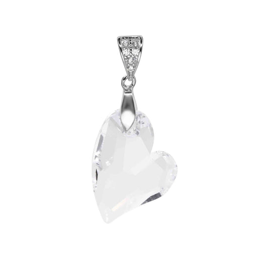 Colgante de Plata - Corazón de Cristal Swarovski Elements