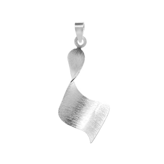 Colgante de Plata - Espiral Satinado