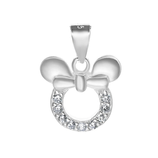 Colgante de Plata - Minnie Mouse con Circones