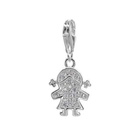 Colgante de Plata - Niña con Circones