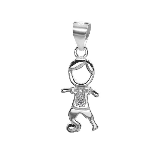 Colgante de Plata - Niño con Pelota