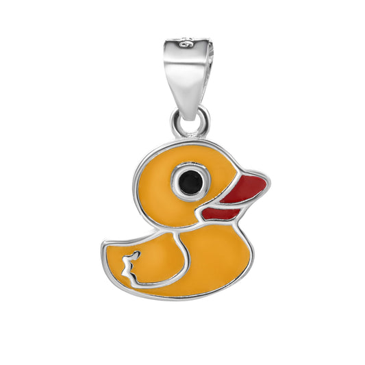 Colgante de Plata - Pato Esmaltado