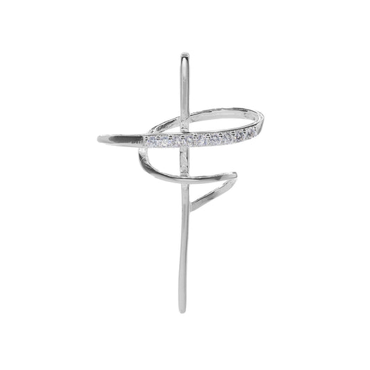 Colgante de Plata - Cruz con Circones