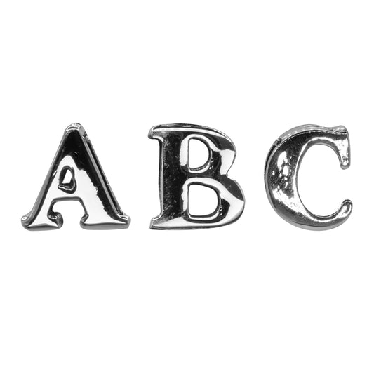 Colgante de Plata Letras Lisa