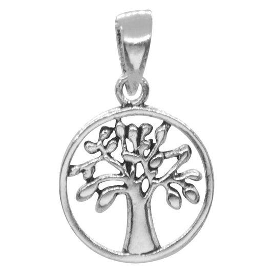 Colgante de plata Medalla de Arbol