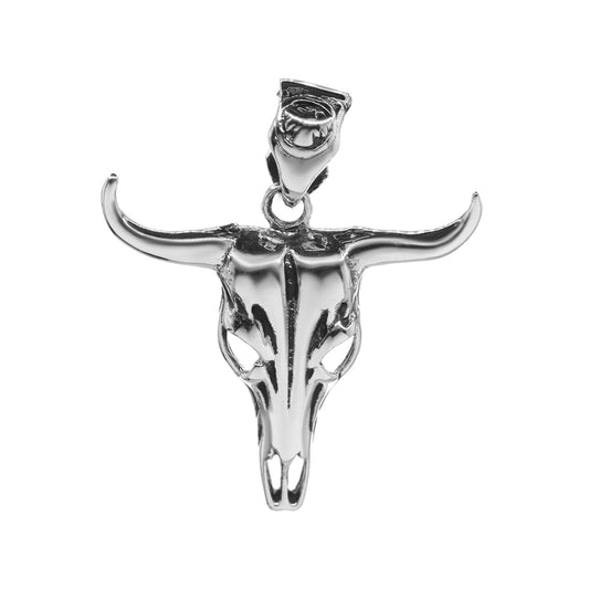 Colgante de Plata - Cráneo de Búfalo
