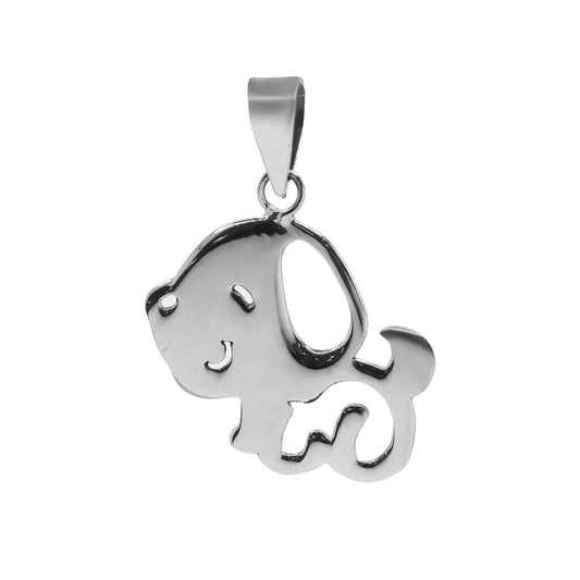 Colgante de Plata Placa Cachorro