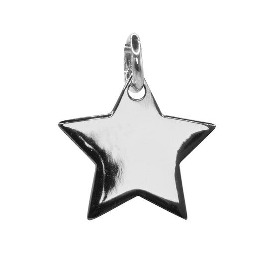 Colgante de Plata Placa Estrella