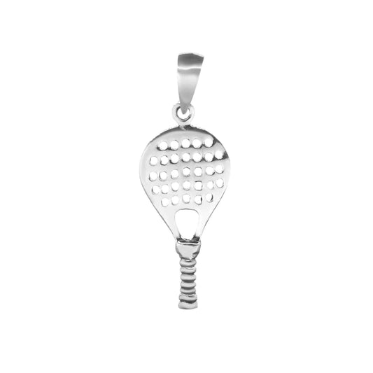 Colgante de Plata Raqueta de Pádel