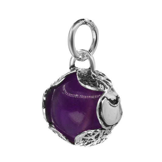 Colgante Esfera con Piedra Amatista
