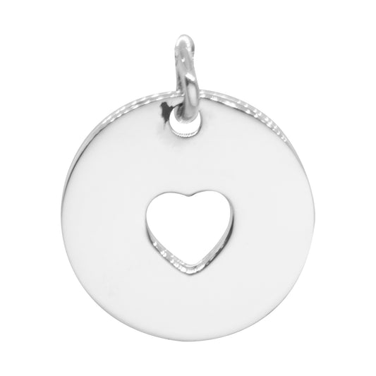 Colgante Placa Silueta Corazón