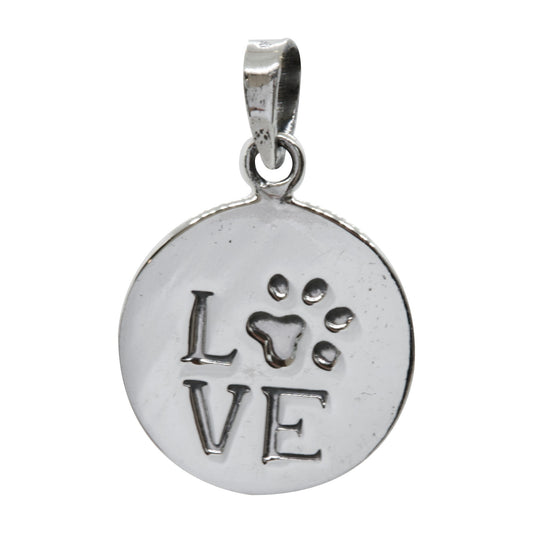Colgante Plata - Placa Love Patita