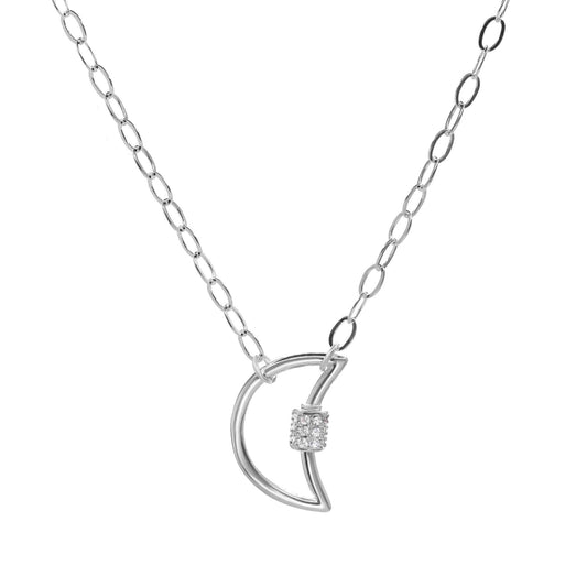 Collar de Plata Broche Media Luna Circones