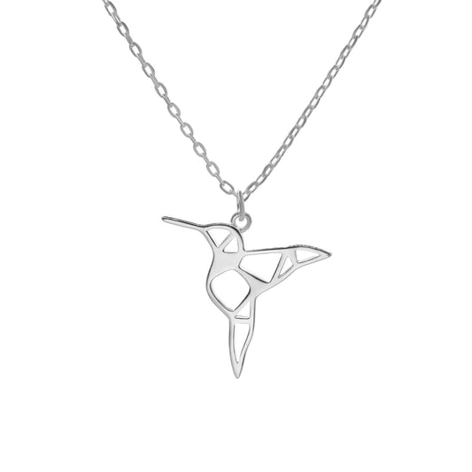 Collar de Plata - Figura Colibrí Liso