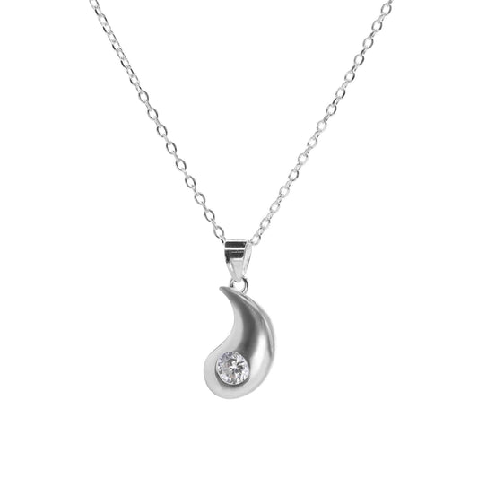 Collar de Plata - Gota con Circón
